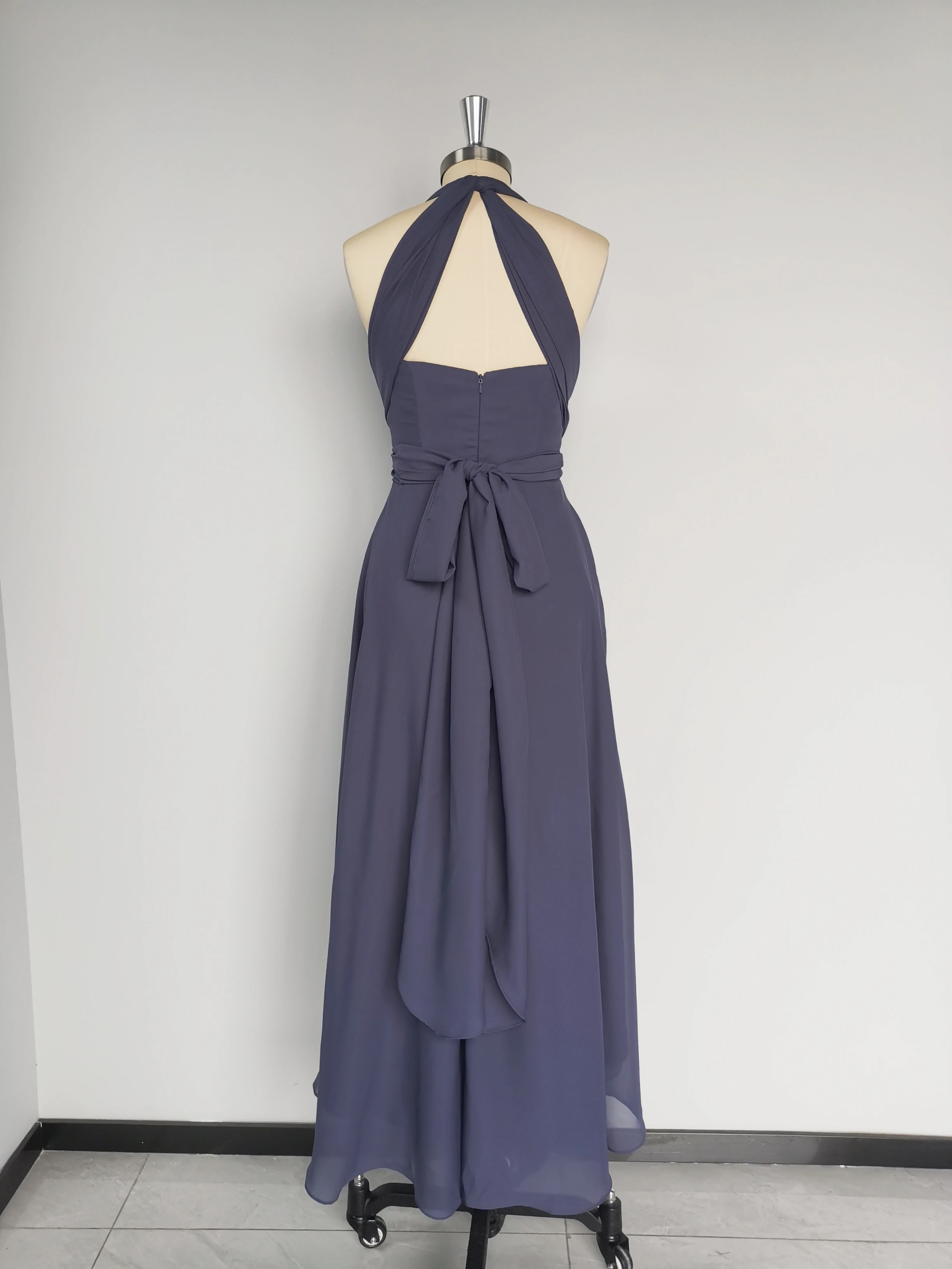 Chiffon A-line Tea-Length Bridesmaid Dresses Simple Plain Convertible  Multiway Wrap Evening Gowns for Wedding Elegant Dress 2024 - AliExpress 320