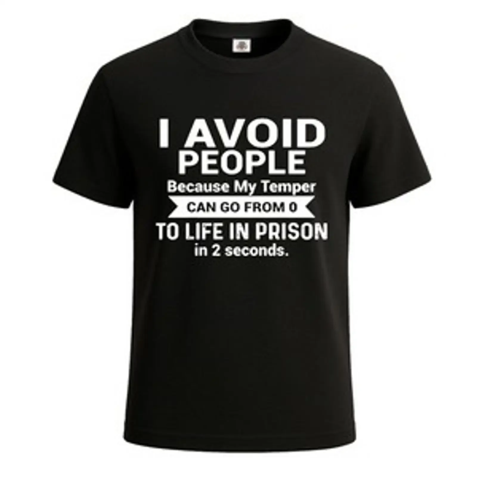 T Shirt I Avoid People Because My lustig Neuheit Witz Geschenk Party Herren Oberteil vintage Washed graphic