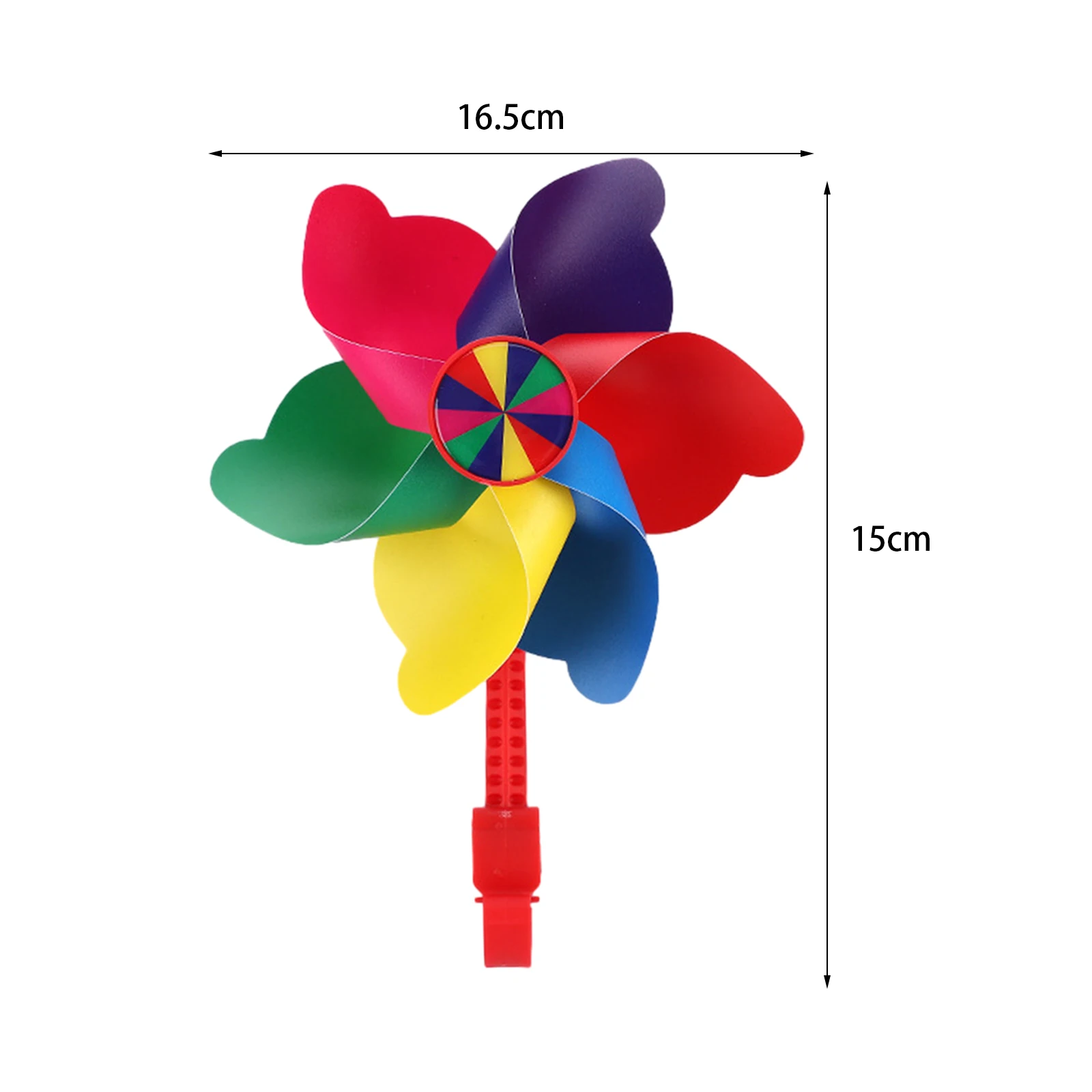 Bike Handlebar Pinwheel for Kids Rotating Small Windmill Easy Attachment Scooter Toy Cute Decoration for Scooter Tricycle