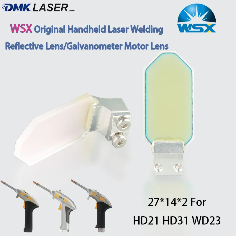 

WSX Лазерный сварочный пистолет 27*14*2 Светоотражающая линза Гальванометр Моторная линза Ручная лазерная сварочная головка HD21 HD31 WD23 Рефлекторное зеркало