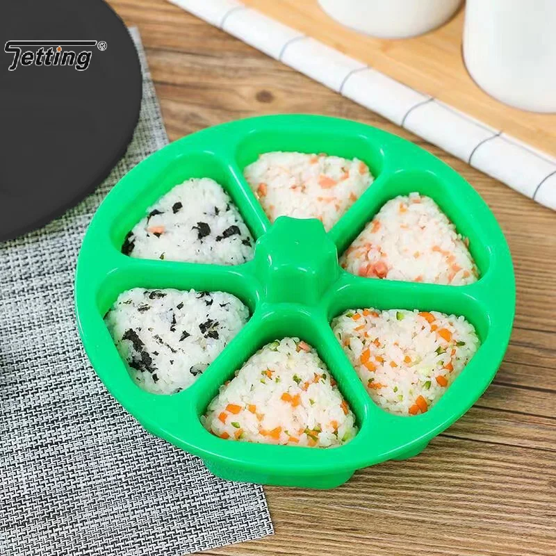 DIY Sushi Mold Lunch Triangle Rice Ball Mould Lunch Box Onigiri Rice Ball Bento Press Japanese Sushi Making Molds Kitchen Tool
