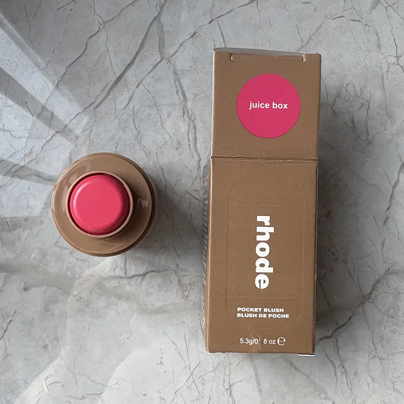 RHODE Skin Balm Jelly Bean Lip Gloss Piggy Juice Box Pocket Blush Stick Non-fading Waterproof Blusher Moisturizing Lipstick image 3