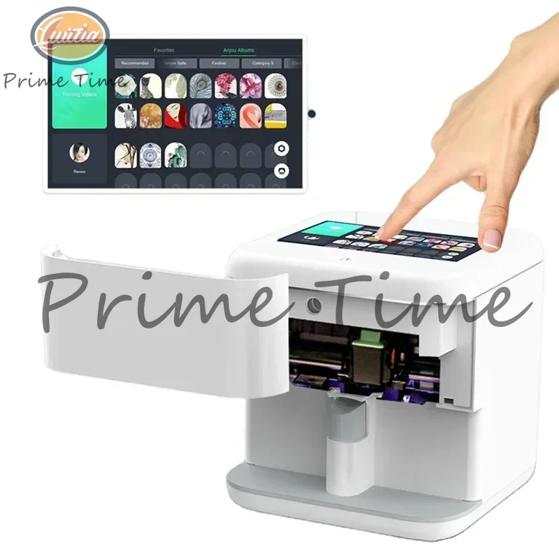 Portable Digital Intelligent Nail Art Printer 3D Touch Screen Mobile Nail Printing Machine With Wifi Manicure Nail Art Equipment