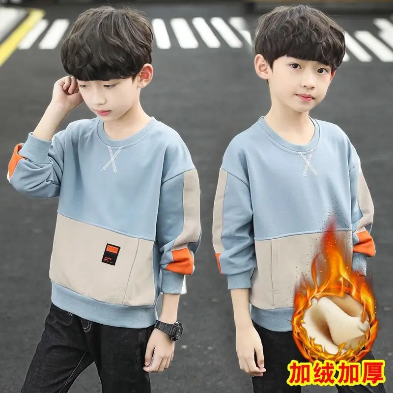 Boys Hoodies Sweatshirts Cotton Tops Outwear 2024 Cool Spring Autumn Windproof Kids School Children\'s Clothing