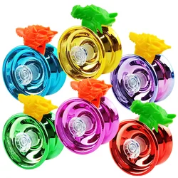 Professional Yoyo Toy for Children, Finger Protector Acessórios, Presentes para Iniciantes, Liga de Alumínio, 6 Cores