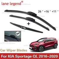 3 uds limpiaparabrisas de coche para KIA Sportage QL 2016 - 2020 limpiaparabrisas delantero trasero cepillos de parabrisas accesorios de automóvil 2017 2018