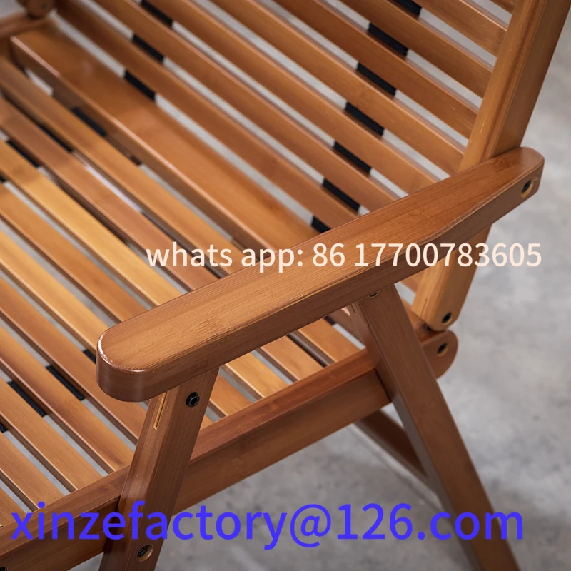 Cadeira de acampamento dobrável portátil ao ar livre personalizável bambu verão lazer piquenique cadeira casa varanda volta nap lounge cadeira