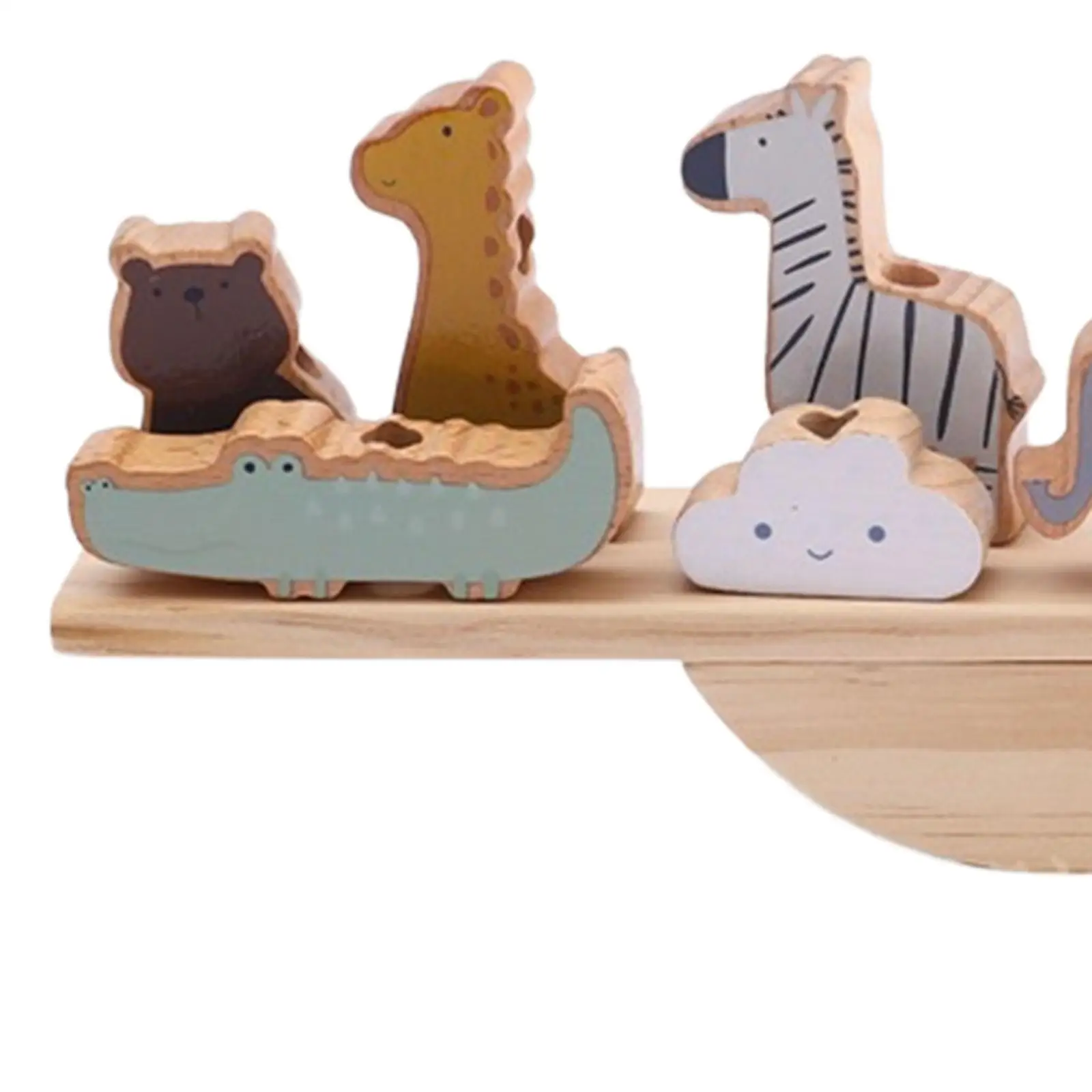 Wooden Balancing Blocks Toys Montessori for Toddlers Preschool Birthday Gifts