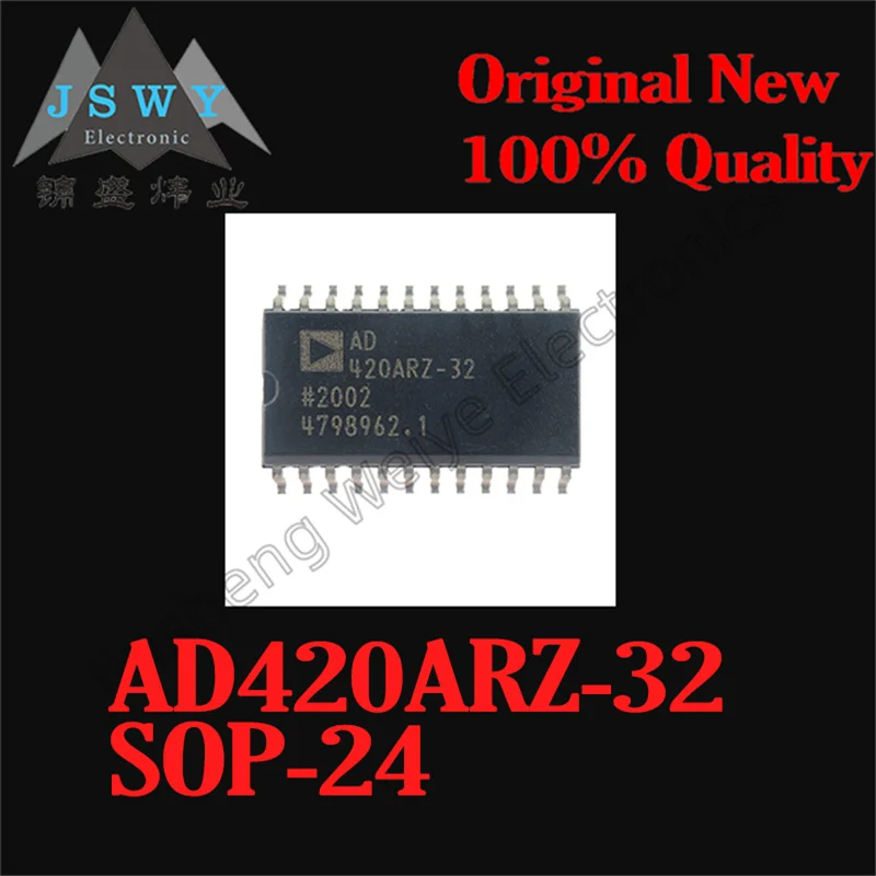 

(1/5-pcs) AD420ARZ-32 SOP-24 Digital/Current Loop Output Converter Brand New Original Stock Fast Shipping Electronic Components