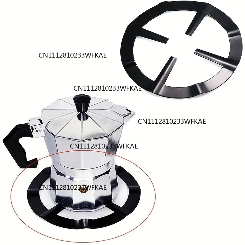 1pcs Cast Iron Gas Stove Cooker Plate, Coffee Moka Pot Stand, Durable Reducer Ring Holder, Kitchen Accessory