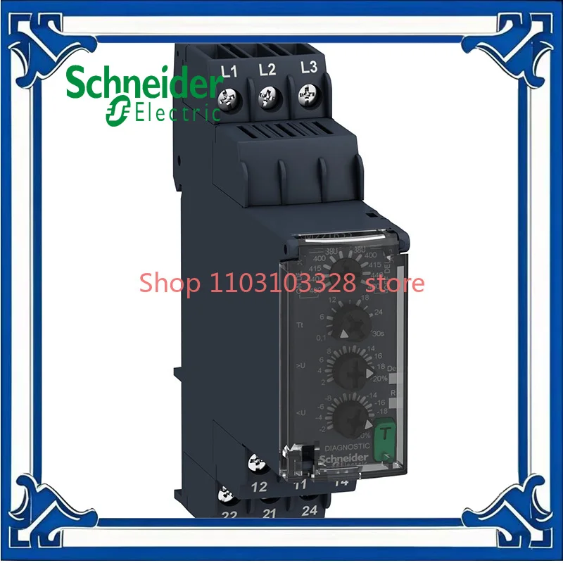 

Export three-phase monitoring and control relay 8A 380-480VAC 2CO modular measurement and control relay RM22TR33