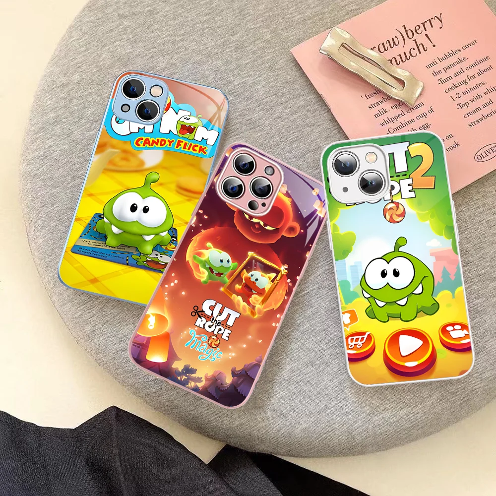 

Game Cut the Rope GOLD Phone Case Tempered Glass For iphone 14 13 12 11 Pro Mini XS MAX 14Plus X XS XR Fundas