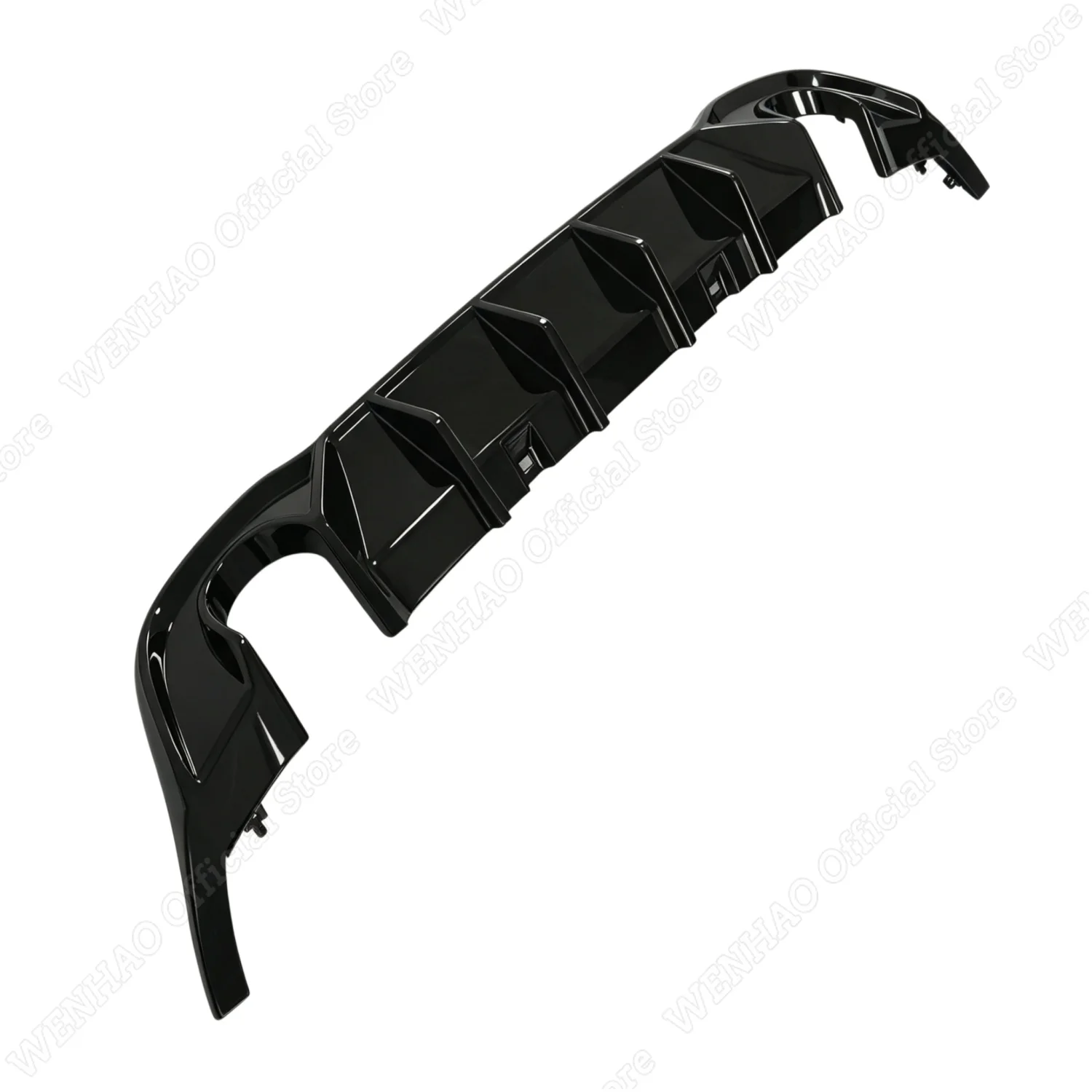 For Volkswagen Golf GTI Mk8 GTI R-Line 2020-2024 Gloss Black Maxton Style Car Rear Valance Car Rear Bumper Diffuser Bodykit view 6