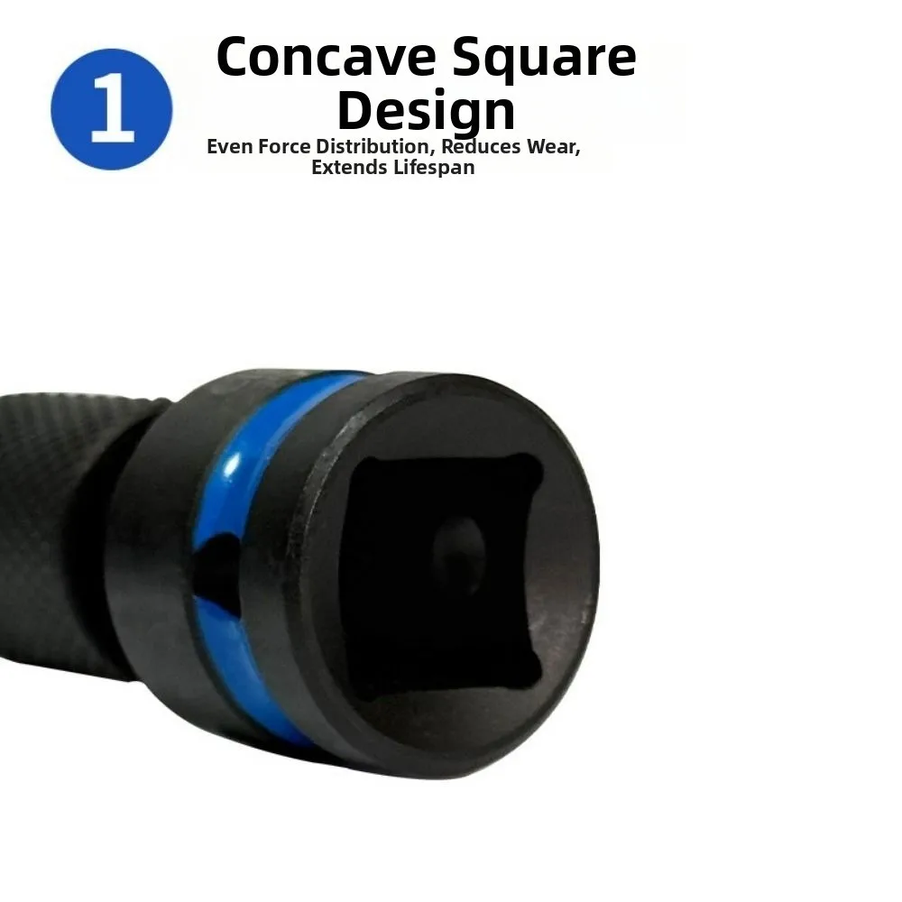 3Pcs 1/2 3/8 1/4-Inch Impact Hex Converter Impact Grade Bolt Extractor Hex Socket Adapter Quick Release