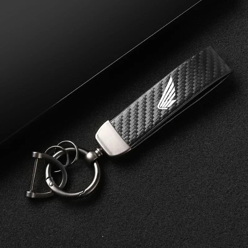 Motorcycle Key Chains KeyChain Leather Carbon Fiber for HONDA CBR 650R 900R 250RR 400RR 600RR 2010-2020 Motorcycles Accessories