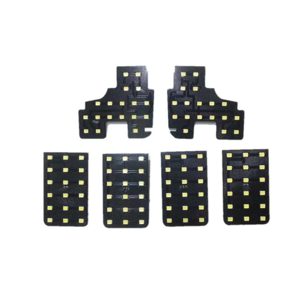

July King 6 pcs 6000K LED Interior Reading Lights Compatible for Toyota Highlander 2015-2021, Car Indoor Dome Map Light