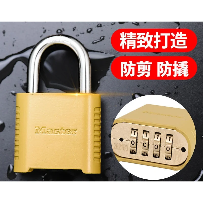 Large 4-digit Password Padlock Household Waterproof Rust Rain Anti-theft Outdoor Door Lock Keyless Door Lock  Door Lock