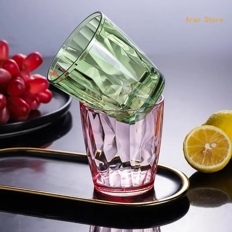 Acrylic Drinking Glasses Shatterproof Water Tumblers Unbreakable Reusable Beer Champagne Cup Dishwasher Safe for Party