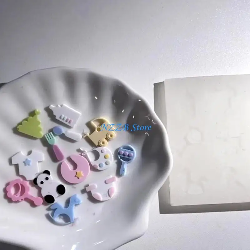 T21F Mini Bread Biscuit Cake Mould Pence Bear Silicone Mold Mould Moulds Moulds Resin