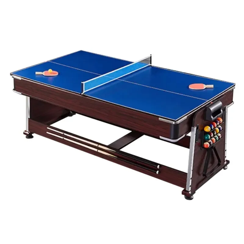 Wholesale 4-in-1 Multi Sport Game Table Rotating Combination Indoor Table with Solid Wood Legs MDF Cushion Material Custom Size