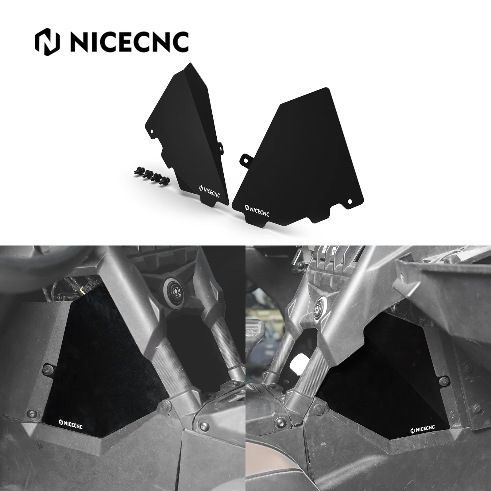 

UTV X3 Glove Box Panel For Can-Am Maverick X3 2017-2021 Max R RR Turbo XMR Center Console Cover Aluminum Alloy