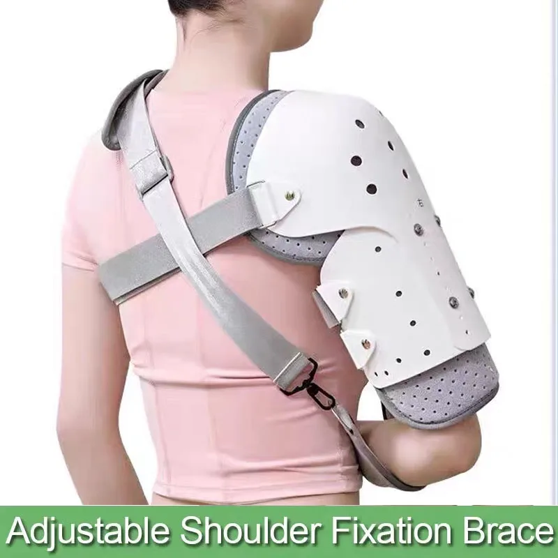 Adjustable Humerus Fracture Fixator Brace Upper Arm Broken Shoulder Injury Rehabilitation Support Splint Breathable Lightweight