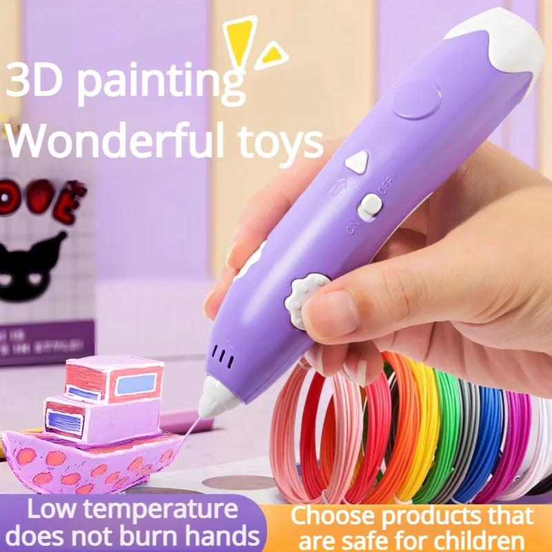 Neue 3D Druck Stift Für Kinder Neue 3D Druck Stift DIY Dreidimensionale Malerei Kinder Spielzeug Grils Jungen Geschenke