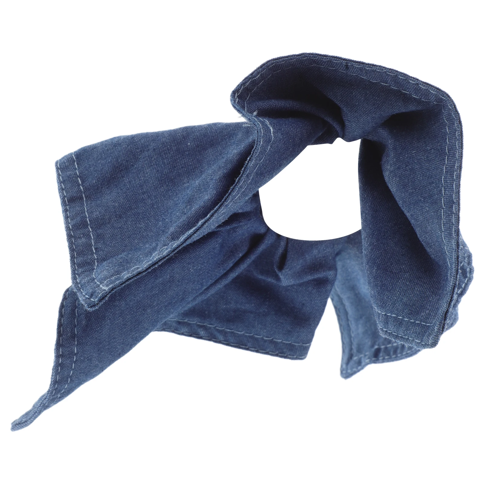 

Square Hair Rope Blue Jeans Ties Dark Color Loop Bow Accessories Denim Hairband Hair Tie Stylish Versatile Strong Hold