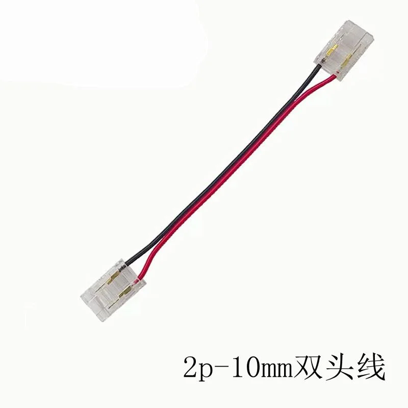 COB LED Wire Connector 5mm 8mm 10mm Connection Solderless Mini Buckle FCOB RGB CCT LED Strip Lights 2 Pin Connector With Wire