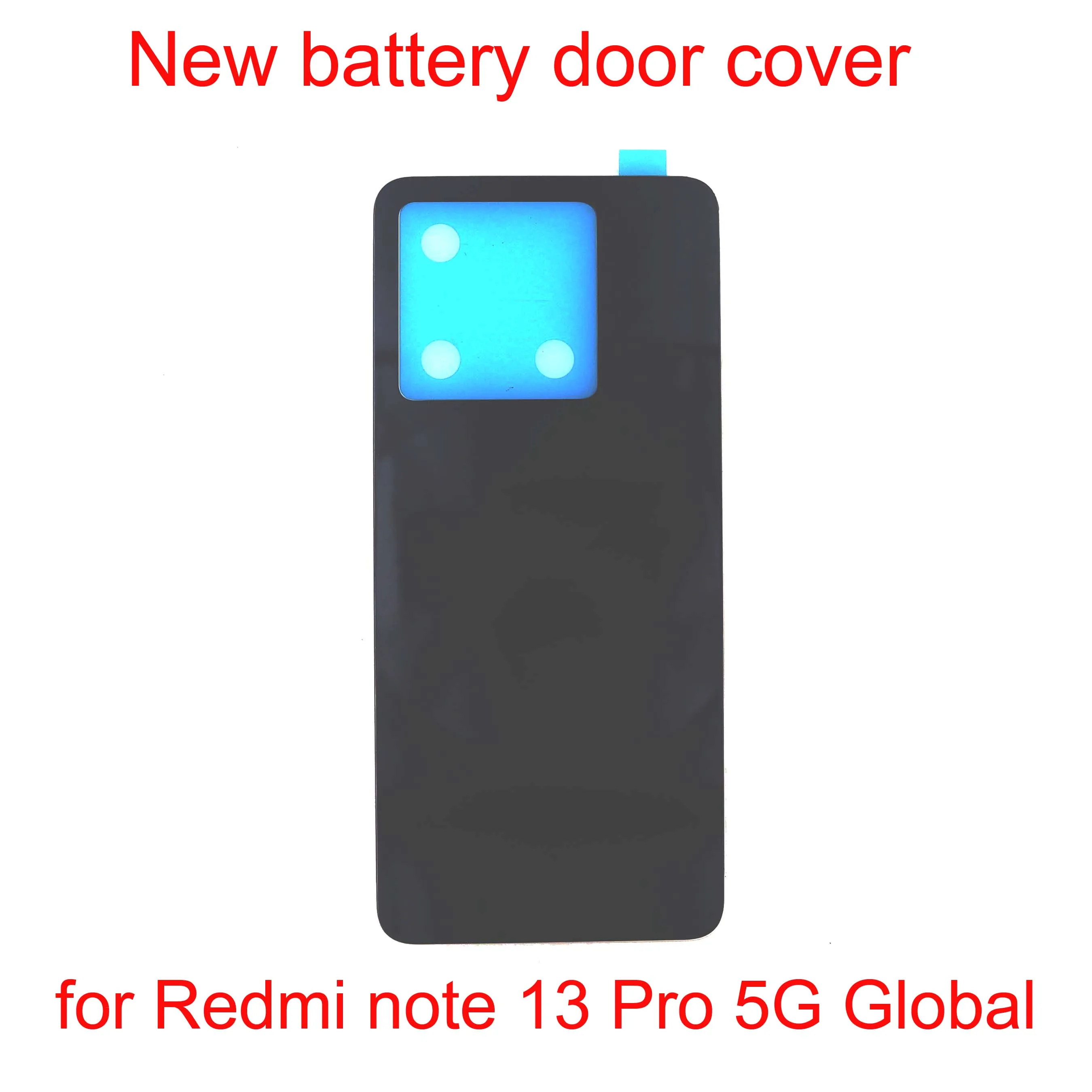 Glass Lid Back Cover Battery Door Housing with Adhesive for Xiaomi Redmi Note 13 Pro 5G,Mobile Replacement, New