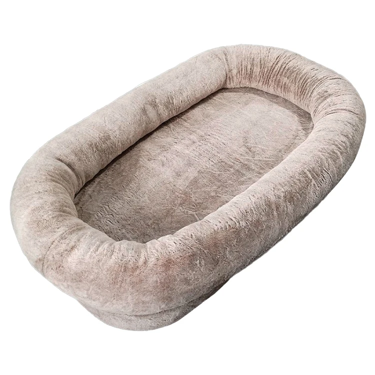 Dog Bed Giant Washable Removable Cover Ultra-Soft Memory Foam Modern Style Human Size Dog Bed