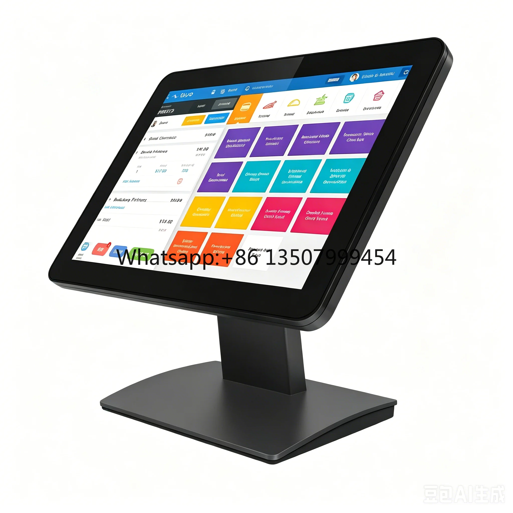19 Inch Touch Screen Monitor 4:3 Aspect Ratio 1024x768 Industrial POS Display for Catering Retail Restaurant Self Service Kiosk