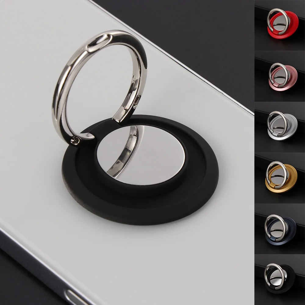 معدني يشعر حلقة حامل هاتف عالمي 360 دوران حامل هاتف ملحقات الهاتف المحمول آيفون 13 12 برو سامسونج هواوي