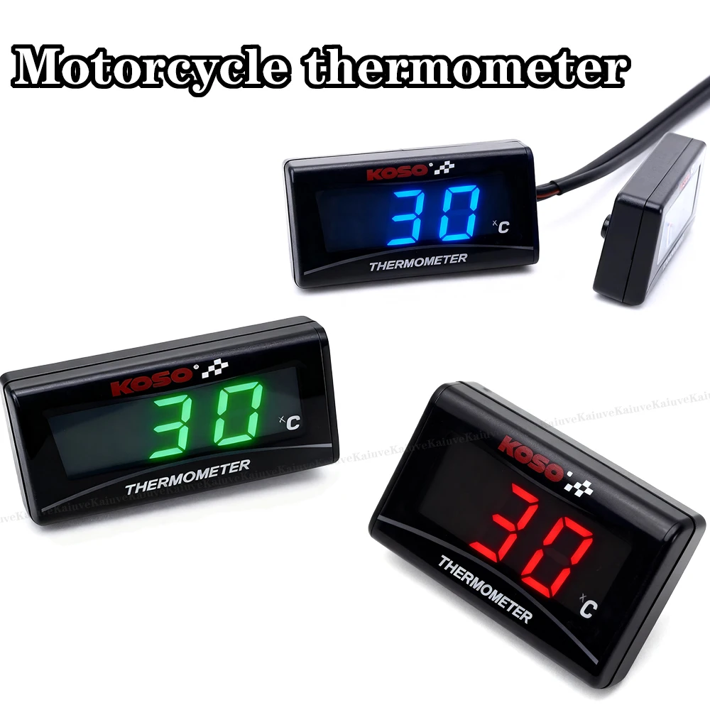 

KOSO Water Temperature Gauge Mini Meter Thermometer Moto Universal For XMAX300 250 NMAX155 CB400 CB500X Sensor Accessories