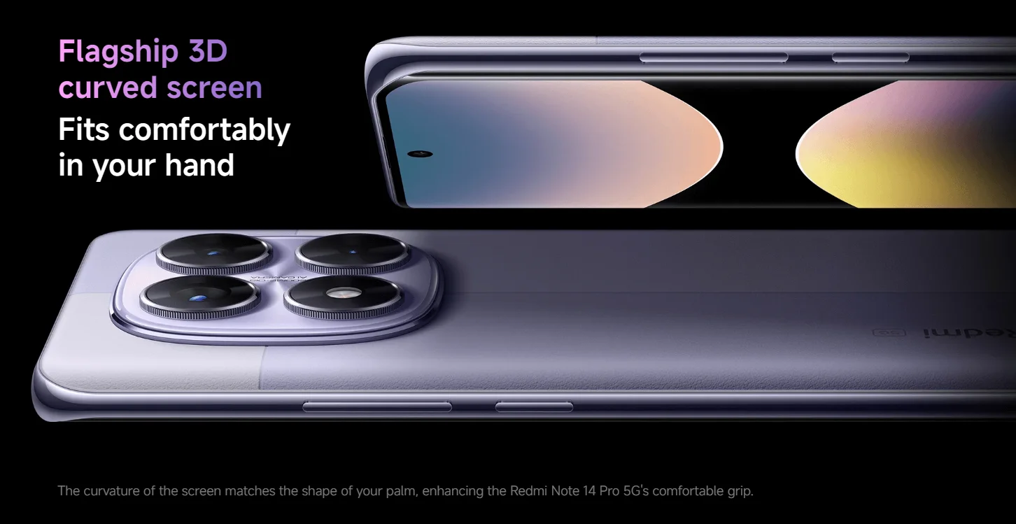 Xiaomi Redmi Note 14 Pro 5G NFC Smartphone MediaTek Dimension 7300-Ultra AMOLED Screen 6,67 1,5 K 120 Hz 5110 mAh 200 MP Camera