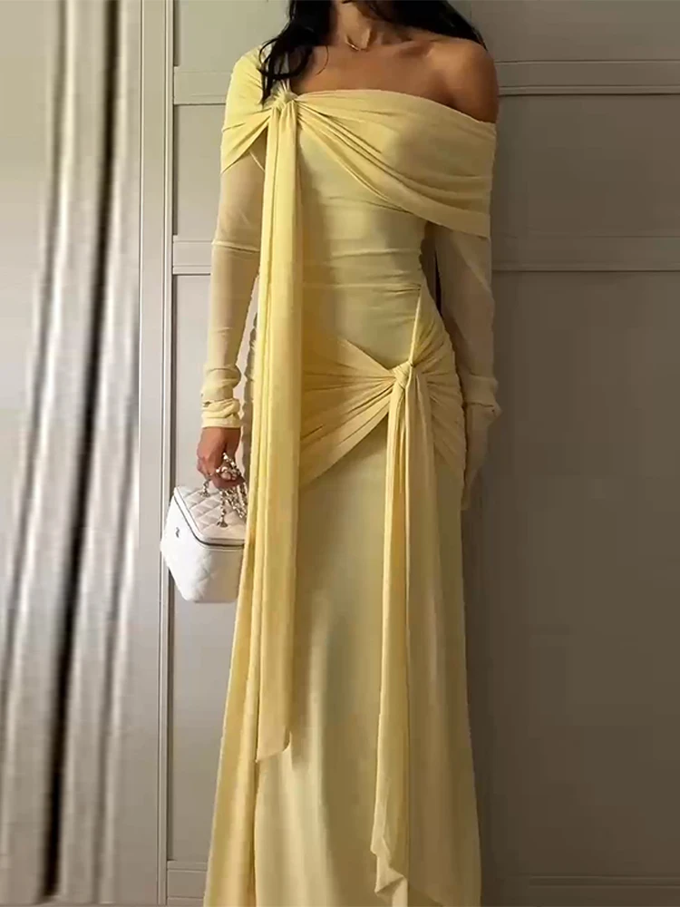 knee length dresses for ladies Boho Off Shoulder Sleeved Chiffon Beach A-Line Wedding Dress, Black main image 0