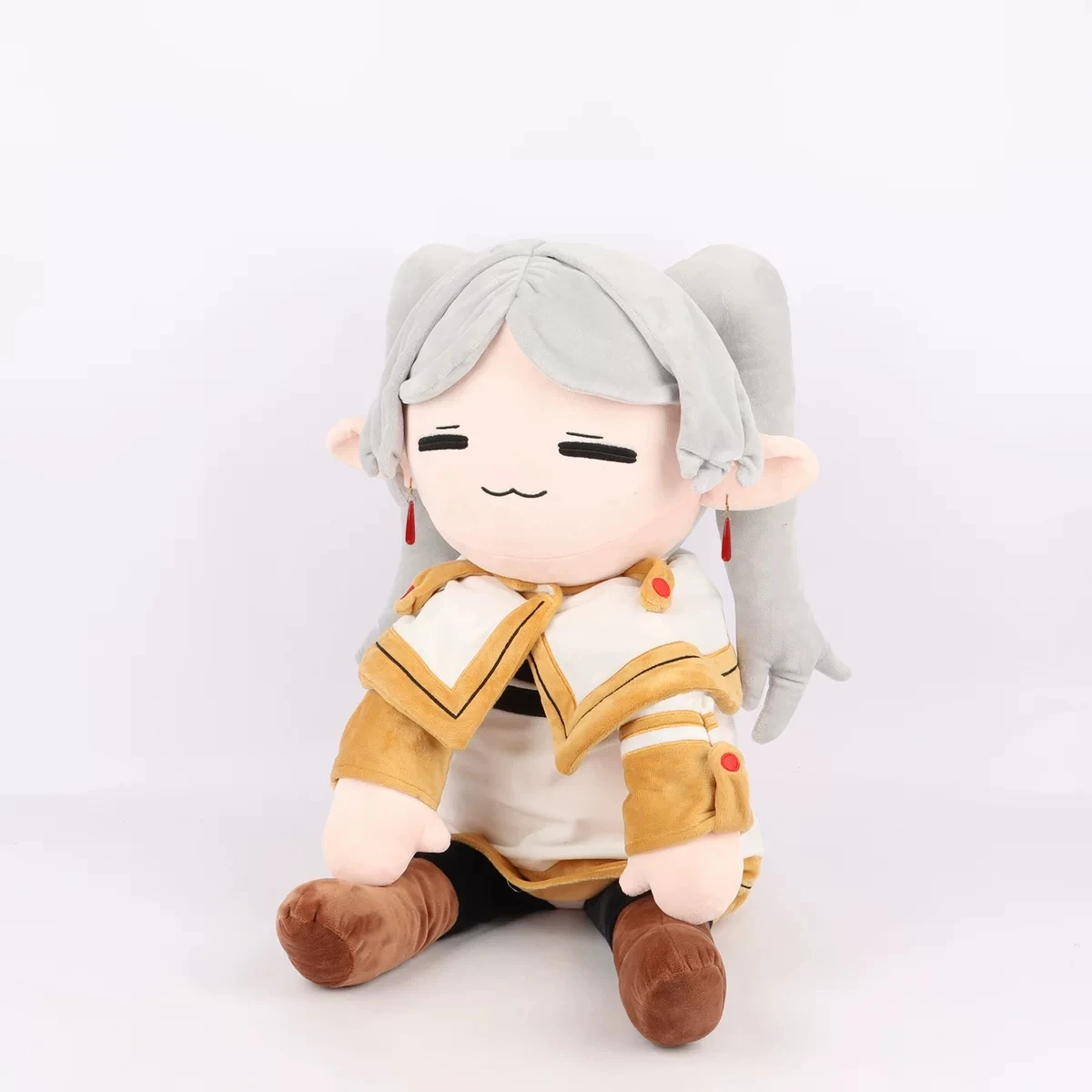 ตุ๊กตาผ้าฟรีเรนขนาด75ซม. สำหรับนักมายากลงานศพการ์ตูนอะนิเมะน่ารักผ้ากำมะหยี่นุ่มนุ่มตุ๊กตาของขวัญงานฝีมือ