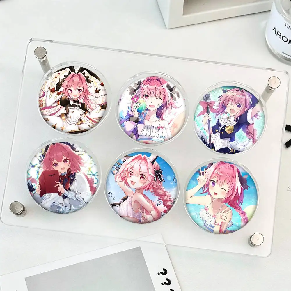Astolfo Game Fate Grand Order Round Badge Creative Brooch Clothing Backpack Accessories Lapel Pin