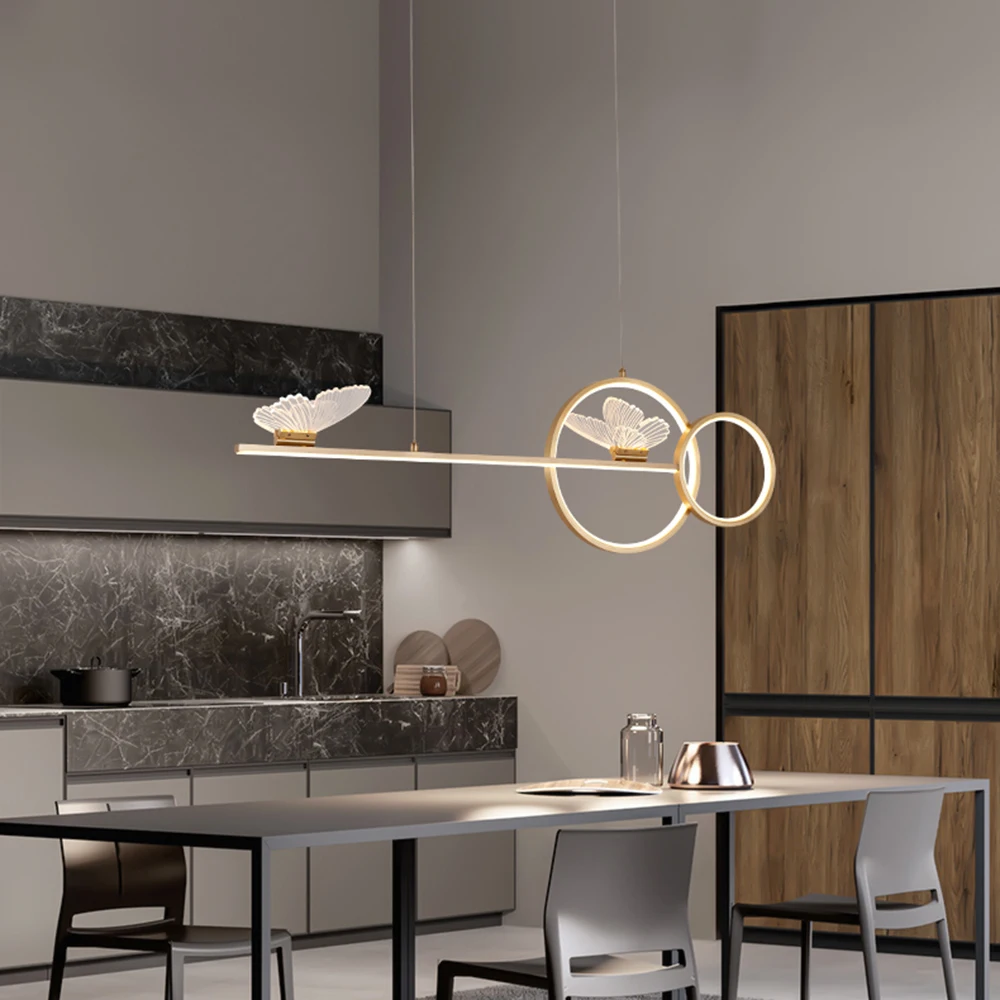 

Modern Led Ceiling Chandelier for Table Dining Room Kitchen Bar Pendant Lighting Suspension Design Home Decorations Pendant Lamp