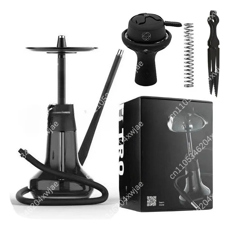 

Маленький алюминиевый кальян Портативный дизайн с ручкой для переноски Компактный легкий вес для личного использования