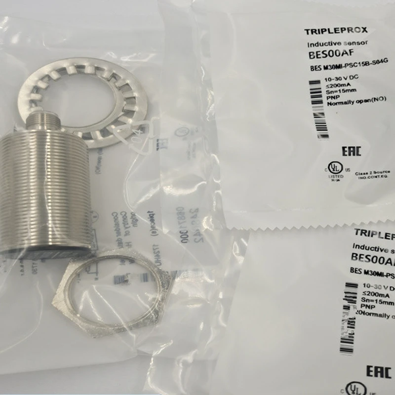 New original B&R BES M30MI-PSC15B-S04G inductive proximity switch in stock. BES00AF