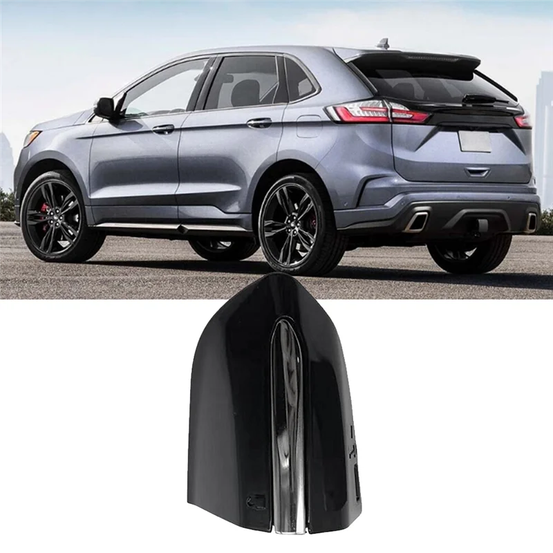 N31R_DS7Z-54218A15-DC Car Front Left Door Handle Lock Bezel Cover Cap Fit for Ford Fusion Edge 2015-2020 Glossy Black