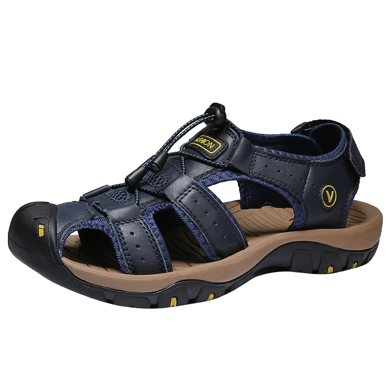 

Summer men's sandals, casual and fashionable outdoor beach men's shoes, lightweight and breathable, large size 38-48