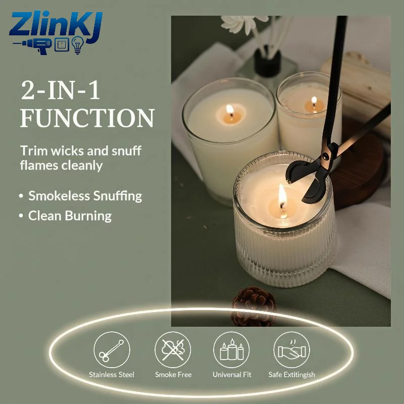 Candle Wick Trimmer Electroplated Stainless Steel Durable Candle Cutter Perfect Gift for Aromatherapy Candle Enthusiasts