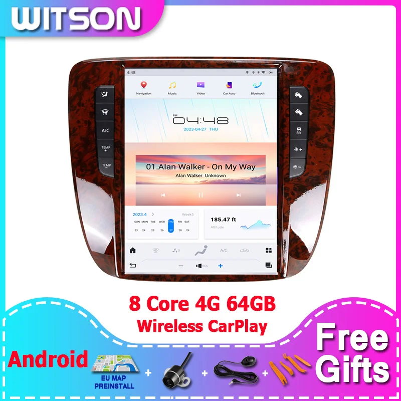 

WITSON Android 11 Car Multimedia For GMC Yukon Chevrolet Tahoe Chevrolet Silverado 2007-2013 Carplay Player Car Autoradio Auto