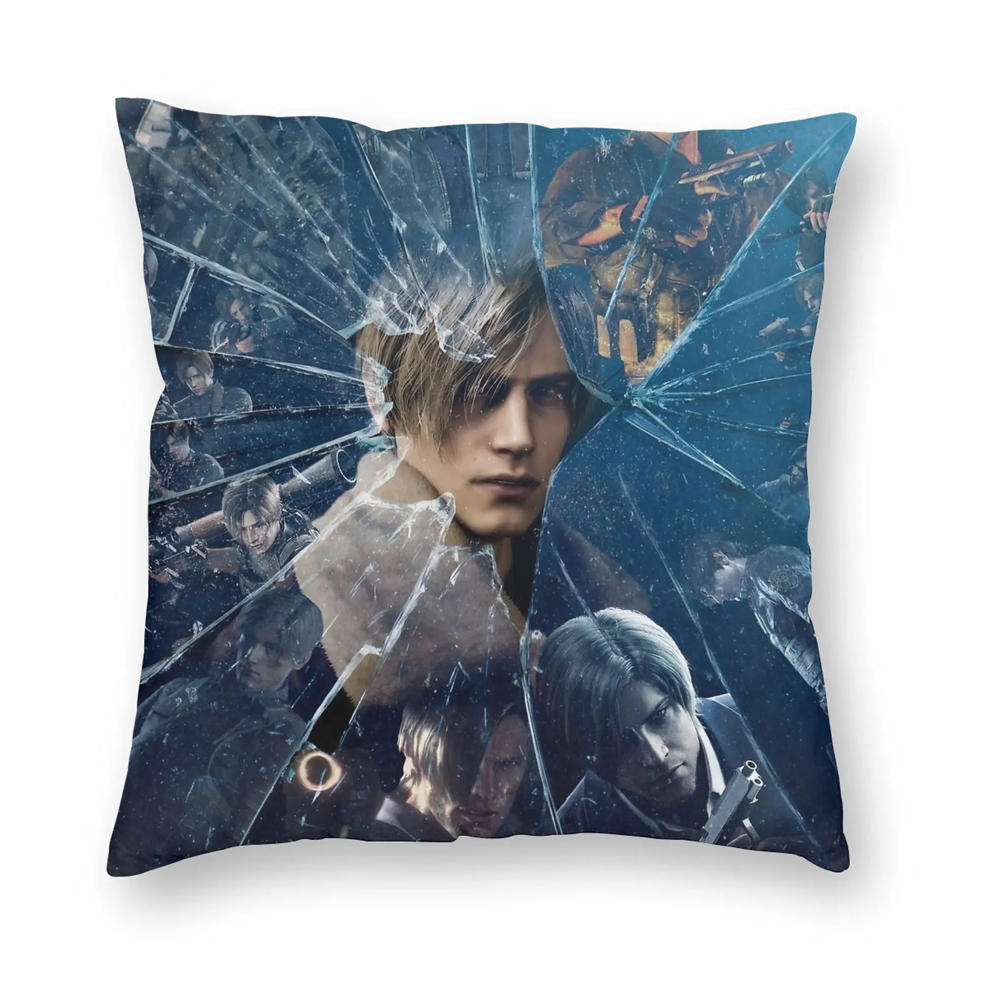 Leon Kennedy Eras Pillowcase Printing Polyester Cushion Cover Decor  Pillow Case Cover Living Room Square 18''