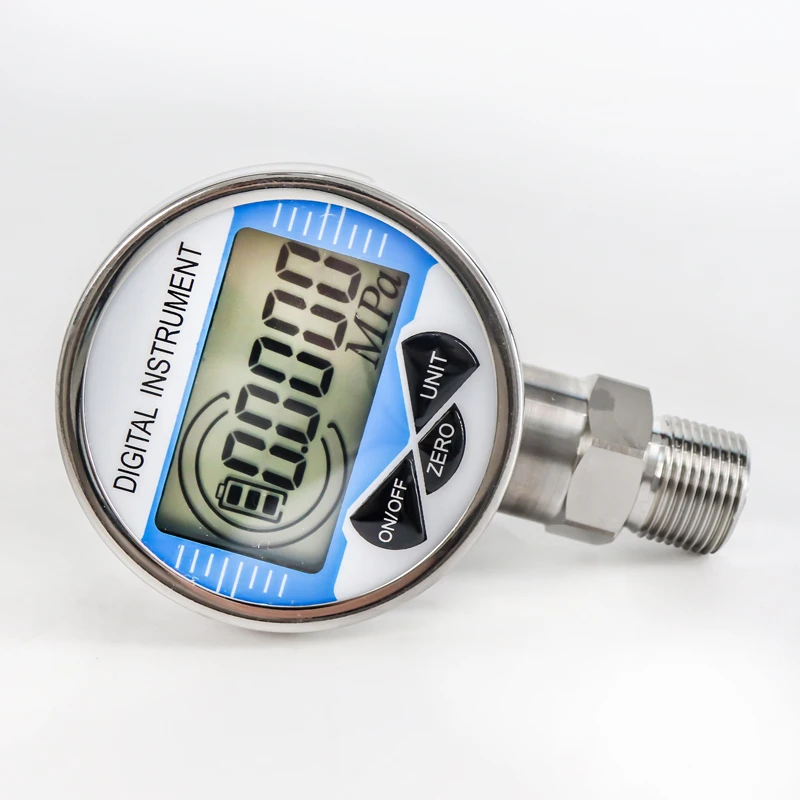 Electronic digital display precision pressure gauge 0.5-level high precision digital shockproof NPT1/4 customized thread 0-60mpa