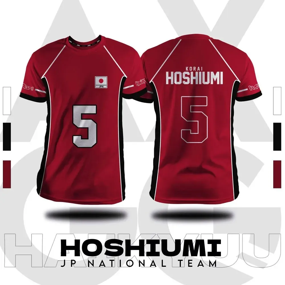 

Haikyuu Fukurodani красный мультфильм аниме ролевая мужская майка летняя футболка с короткими рукавами быстросохнущая новый стиль