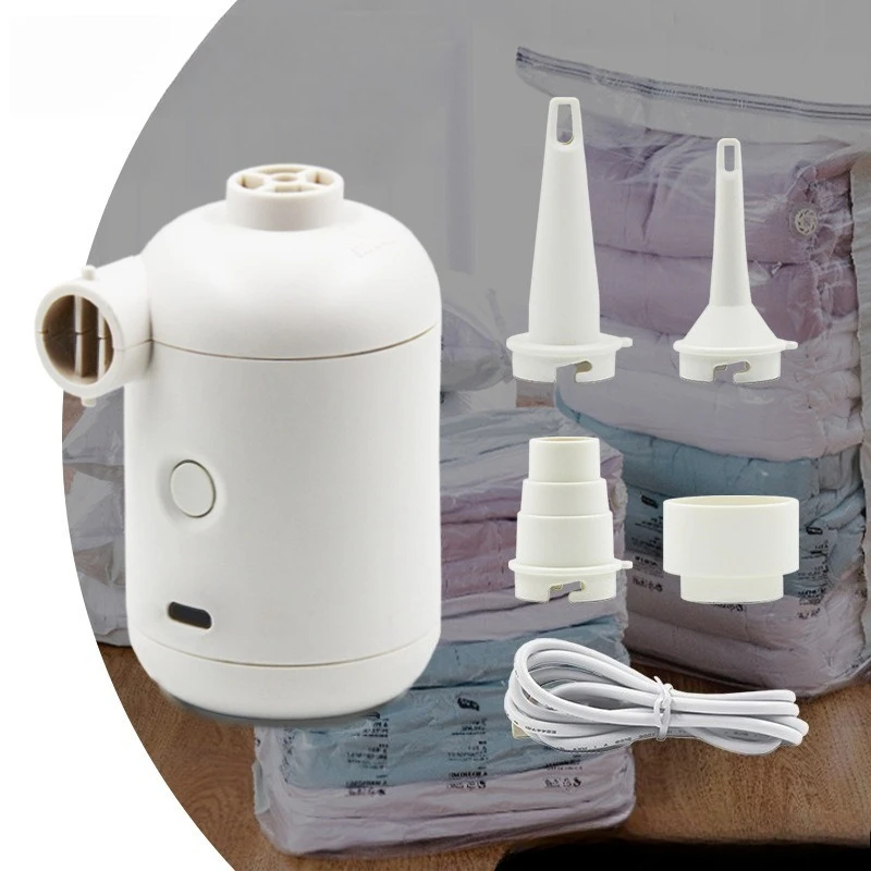 

USB-мини-электрический насос для накачивания и сдувания, портативный, с длительным сроком службы, для уличных надувных кроватей, диванов, вакуумных пакетов