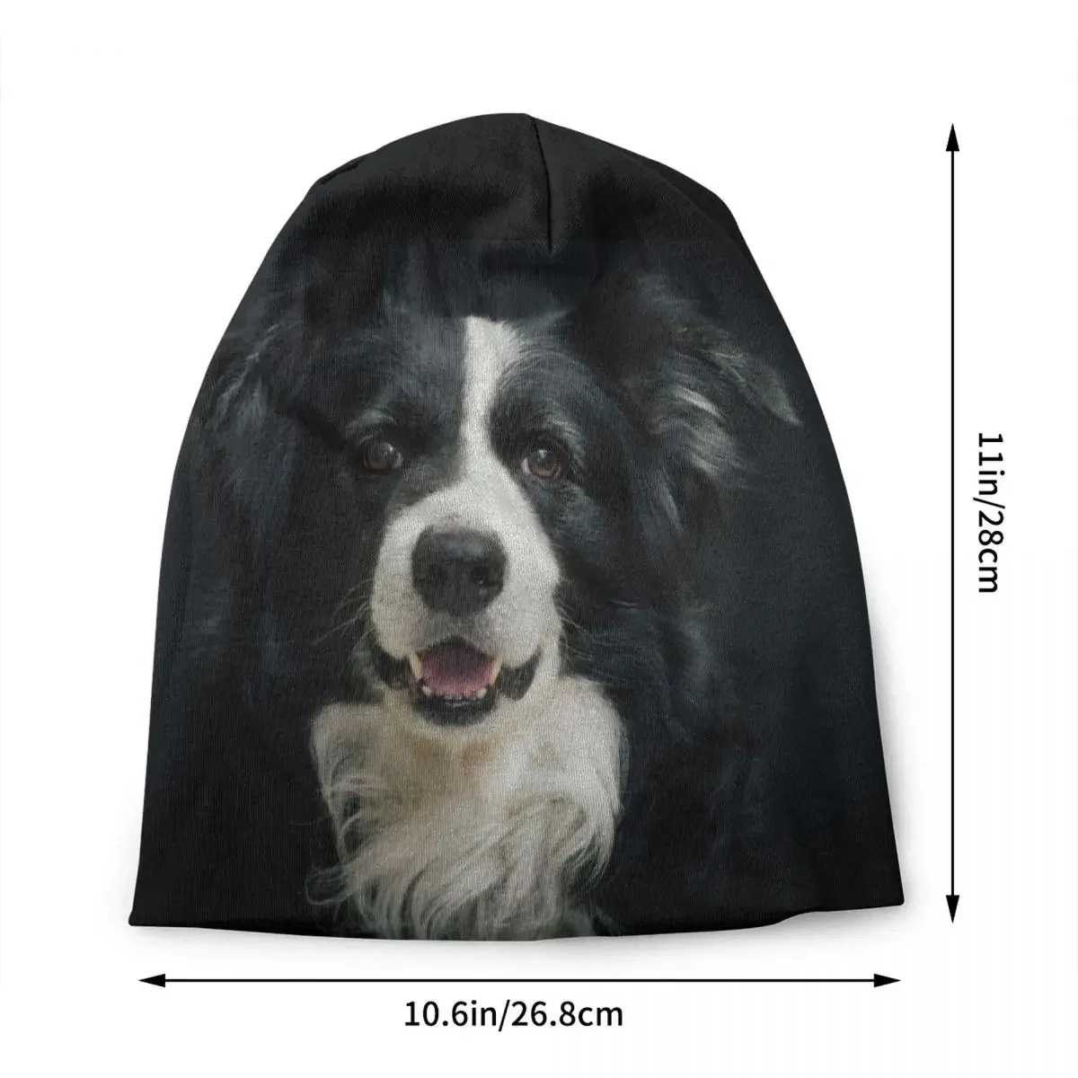 Dog Border Collie Beanie Cap Unisex Winter Warm Bonnet Femme Knitted Hats Cool Outdoor Dogs Skullies Beanies Hats For Men Women